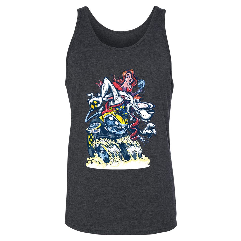 Unisex Jersey Tank - BVKSUKCR - Dark Grey Heather - 6