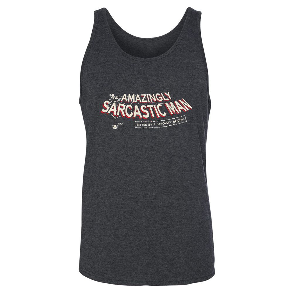 Unisex Jersey Tank - M8AHJBPJ - Dark Grey Heather - 6