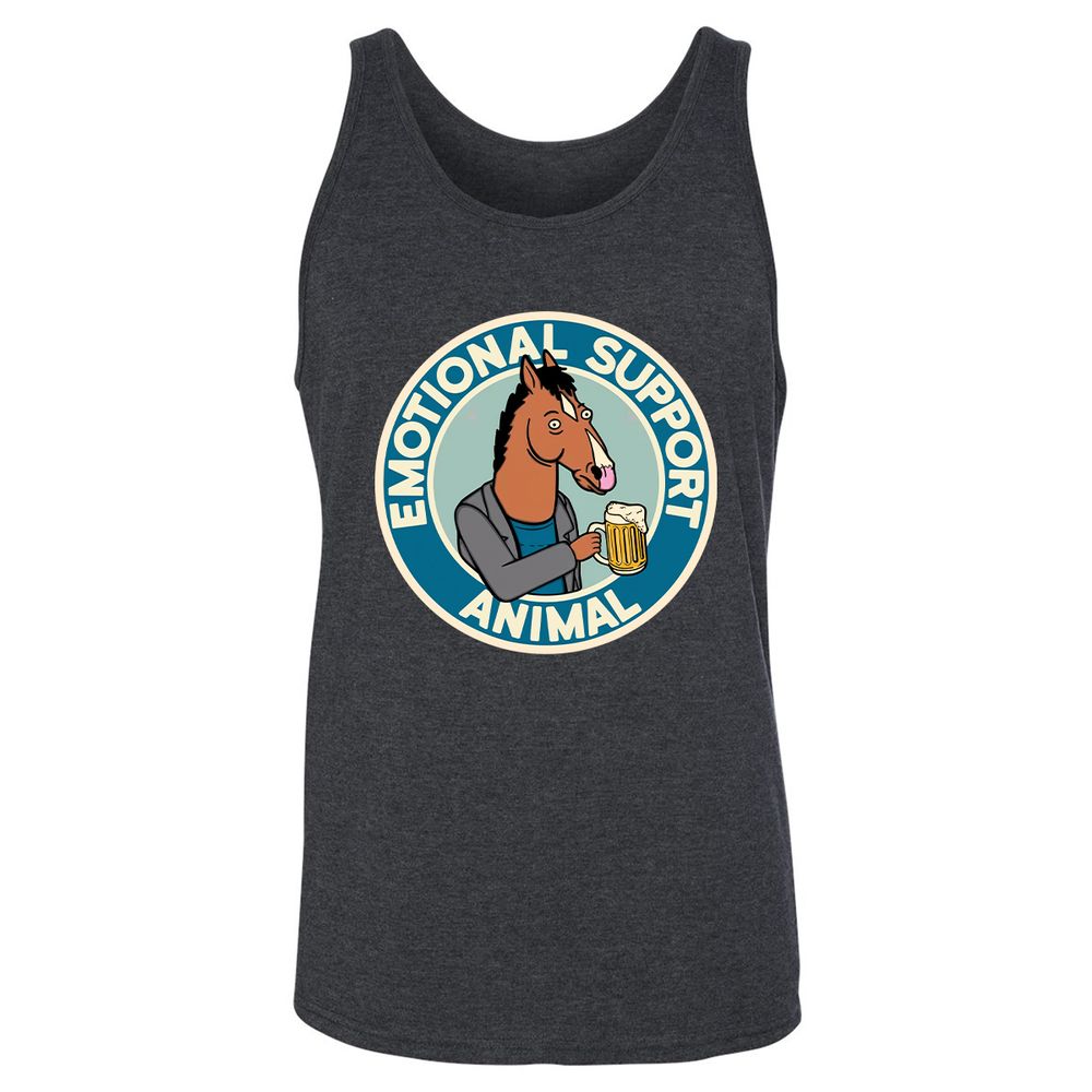 Unisex Jersey Tank - Y1CPJDX2 - Dark Grey Heather - 6