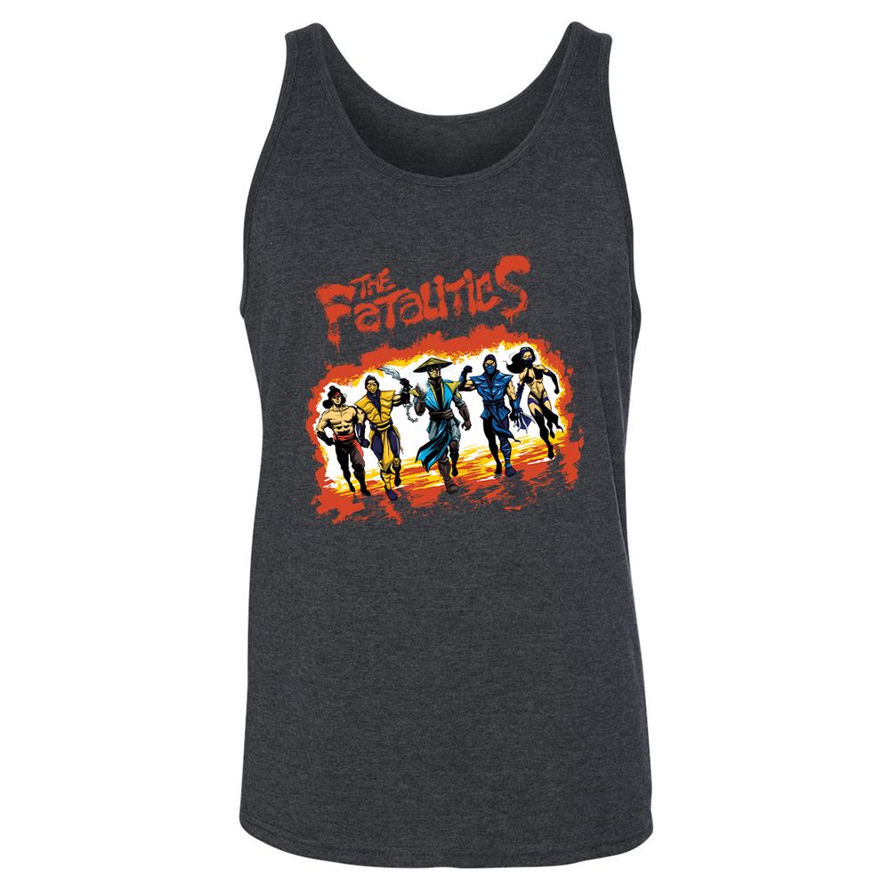 Unisex Jersey Tank - ANTRQSEK - Dark Grey Heather - 6