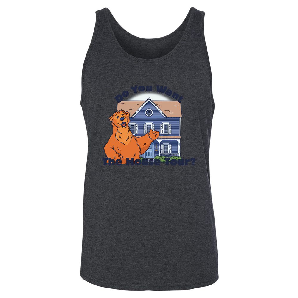 Do You Want The Big Blue House Tour? - Dark Grey Heather - 6