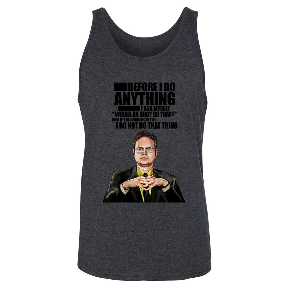 Unisex Jersey Tank - 2YDRFHMS - Dark Grey Heather - 6