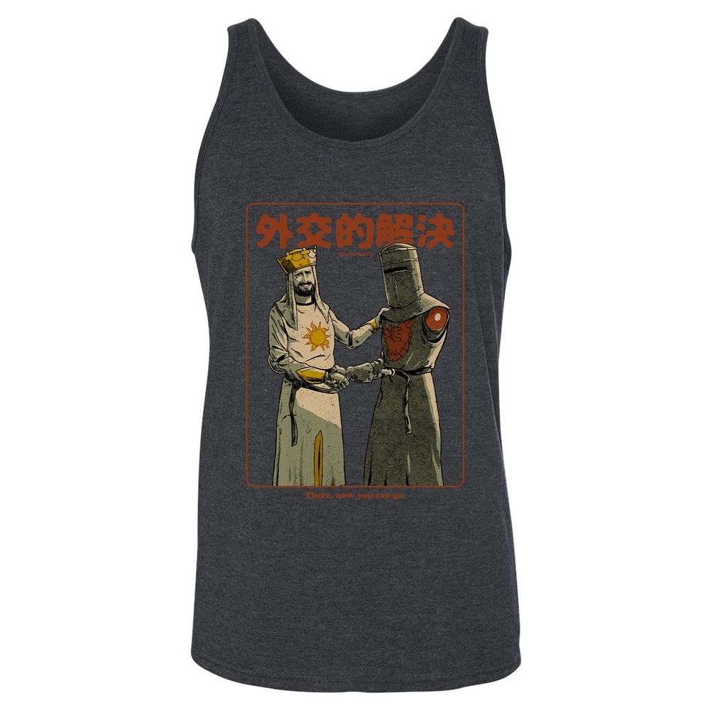 Unisex Jersey Tank - 65BQHTHV - Dark Grey Heather - 6