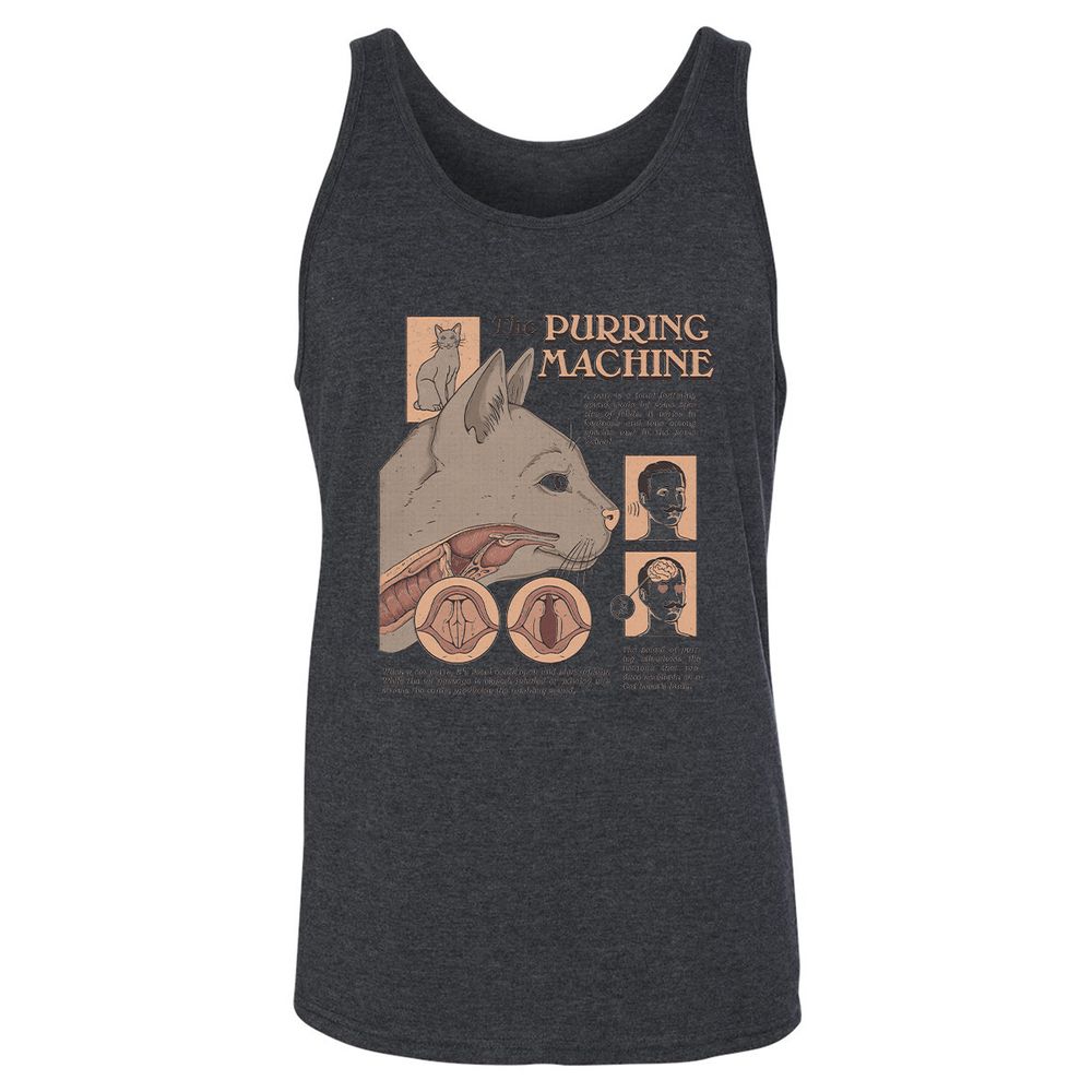 Unisex Jersey Tank - SQN7M287 - Dark Grey Heather - 6