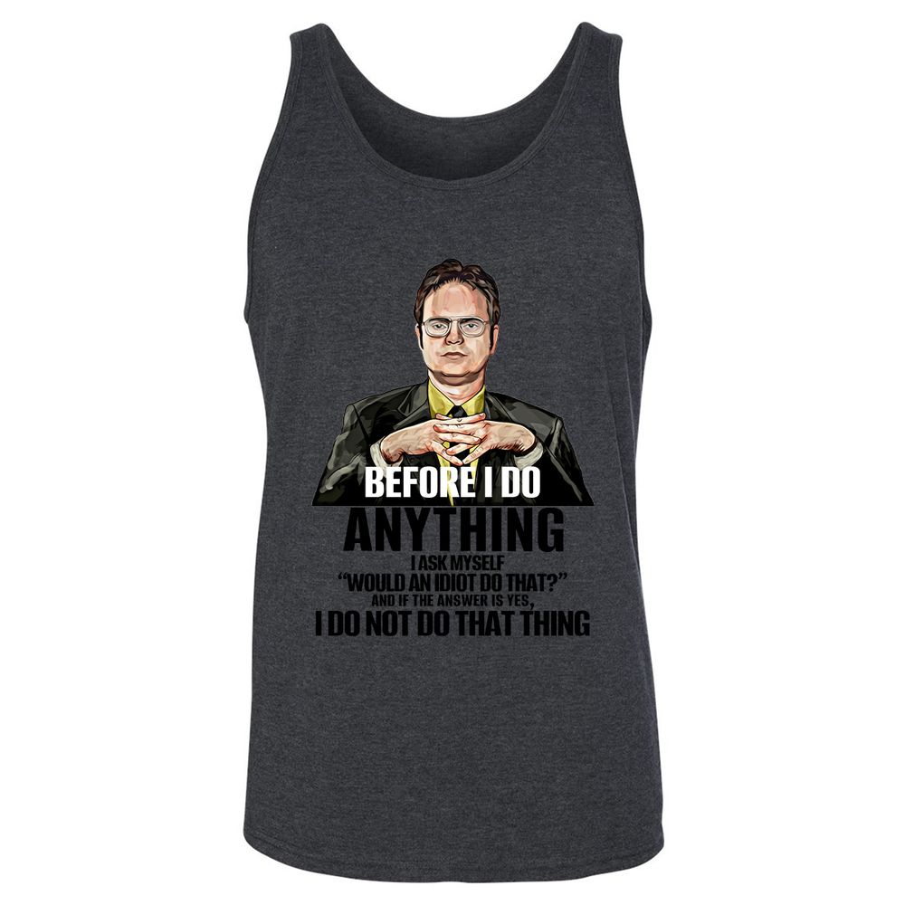 Unisex Jersey Tank - WRJ72FJB - Dark Grey Heather - 6