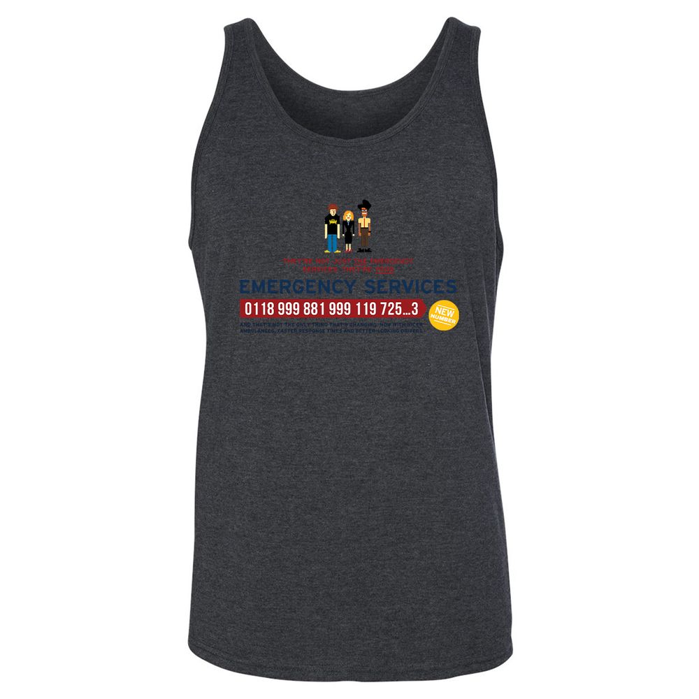 Unisex Jersey Tank - 91EZGZ51 - Dark Grey Heather - 6