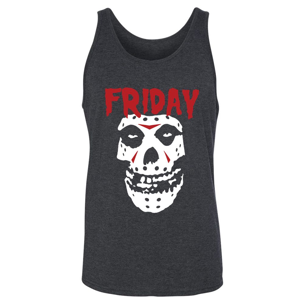 Unisex Jersey Tank - SLENMZK3 - Dark Grey Heather - 6