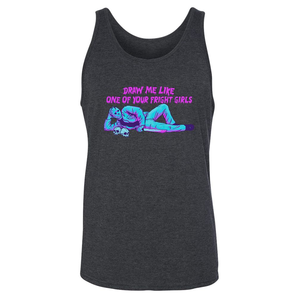 Unisex Jersey Tank - HX7PT4FQ - Dark Grey Heather - 6