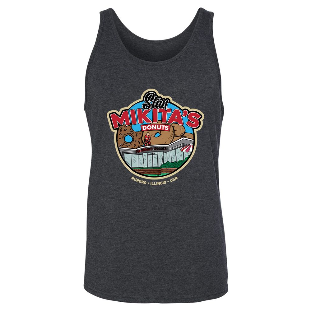 Unisex Jersey Tank - W7EVLSMB - Dark Grey Heather - 6