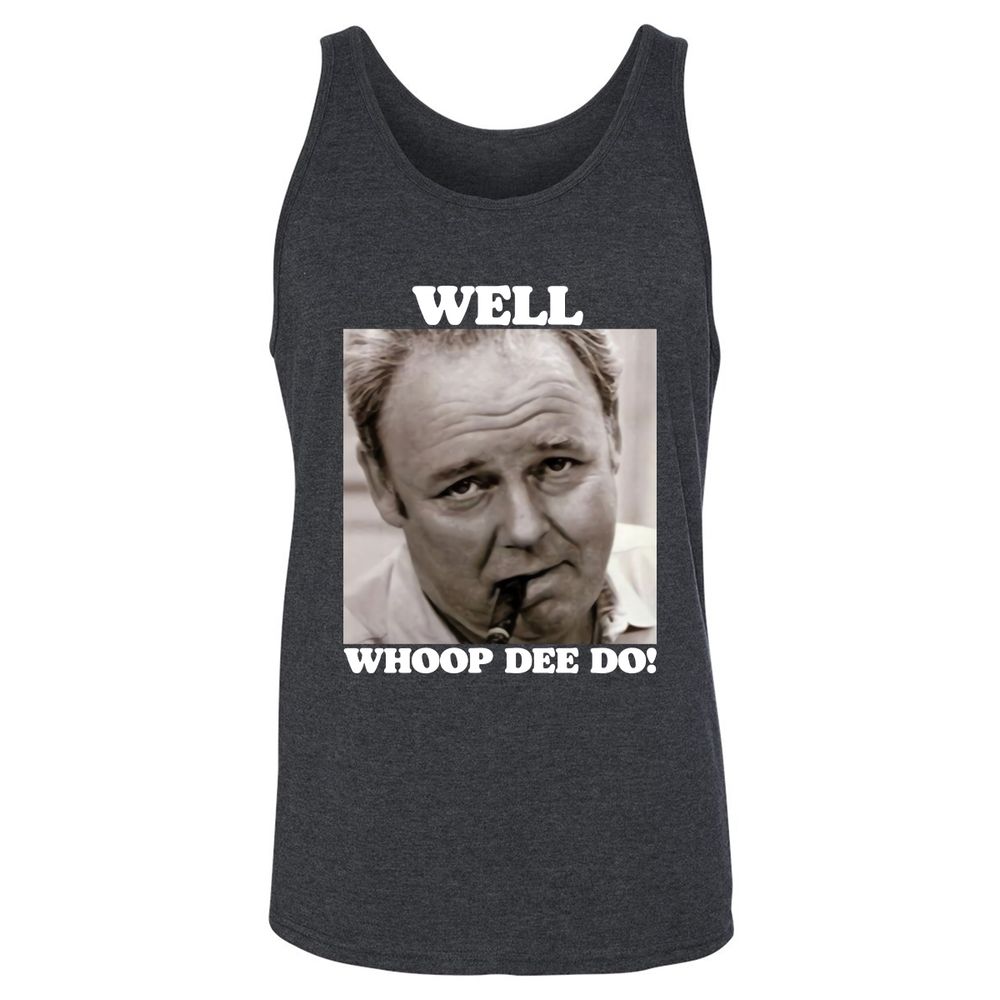 Funny 70s Tv Quote Whoop Dee Do - Dark Grey Heather - 6