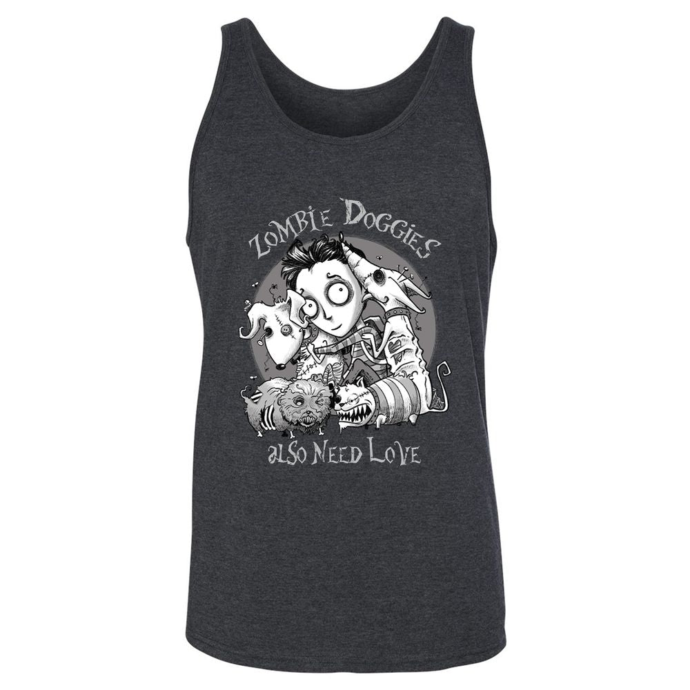 Unisex Jersey Tank - XM3QD3L9 - Dark Grey Heather - 6