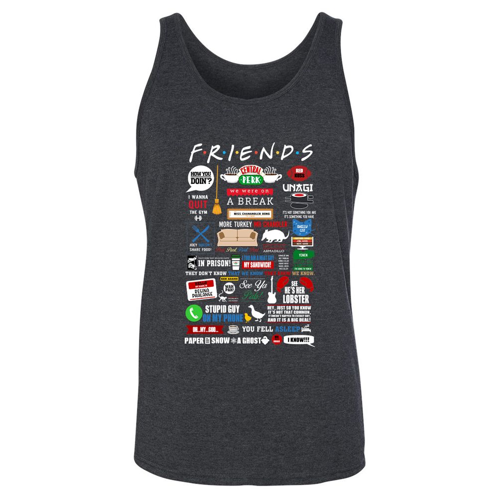 Unisex Jersey Tank - 1M29862G - Dark Grey Heather - 6