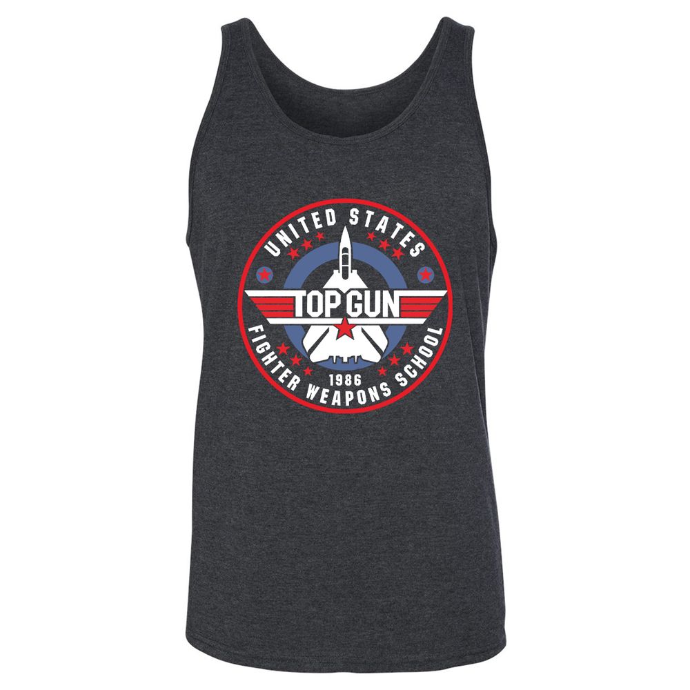 Unisex Jersey Tank - TZCHAAAT - Dark Grey Heather - 6