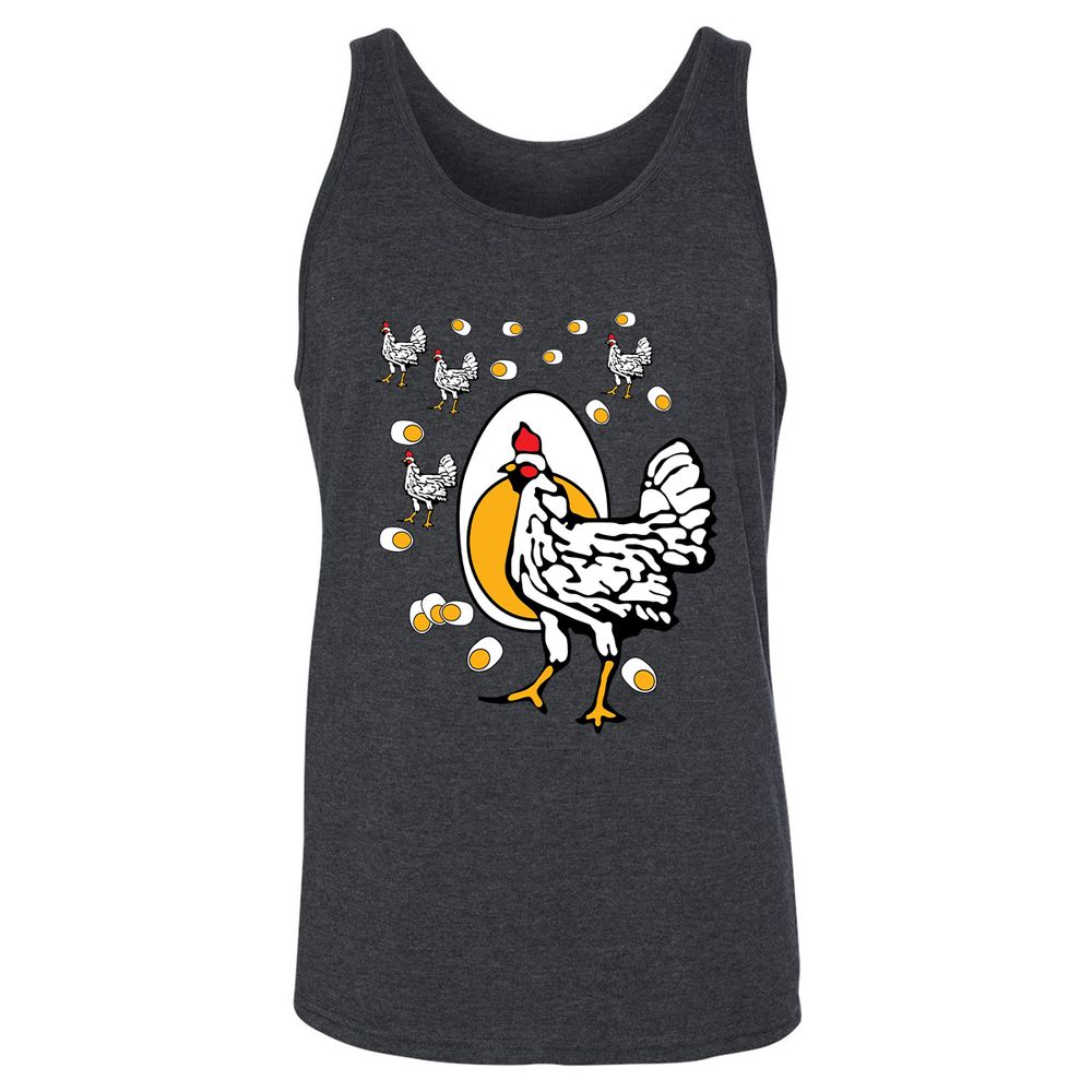 Unisex Jersey Tank - ABJSXZLJ - Dark Grey Heather - 6