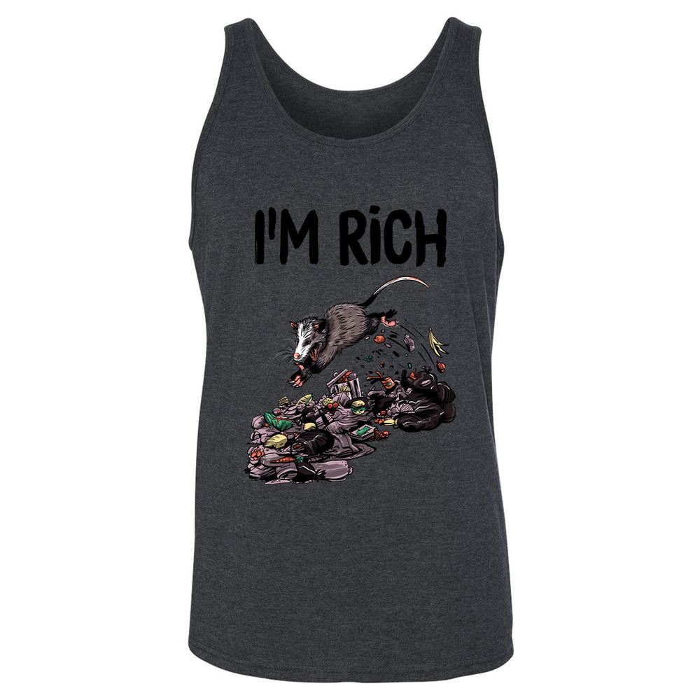 Unisex Jersey Tank - WU2YP8HN - Dark Grey Heather - 6