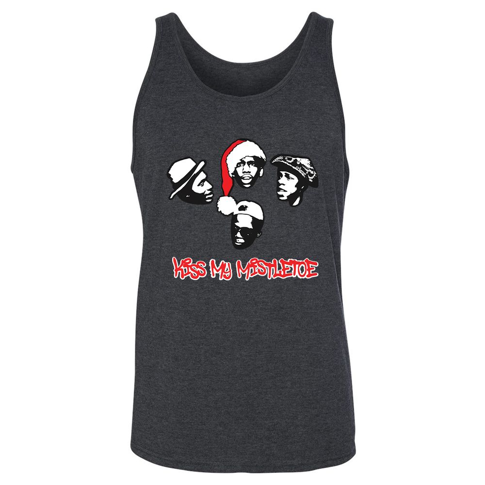 Kiss My Mistletoe Xmas Rap - Dark Grey Heather - 6