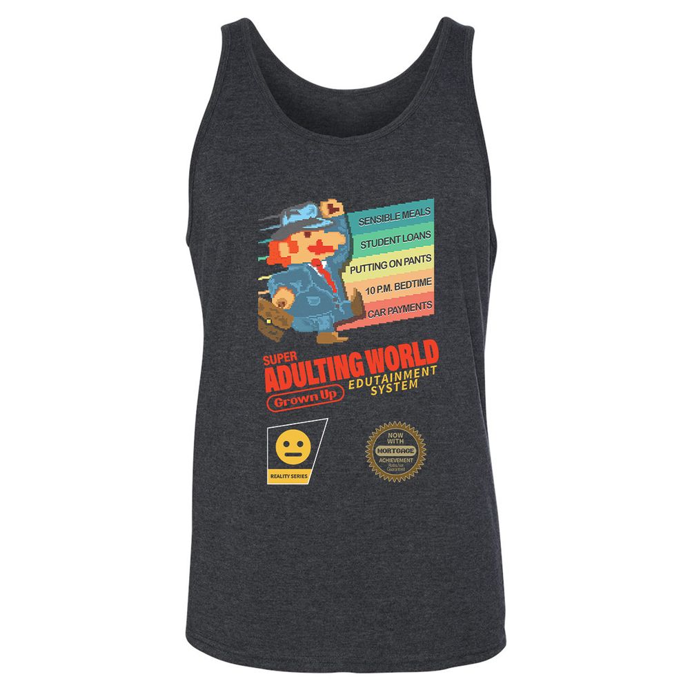 Unisex Jersey Tank - DAV5KT75 - Dark Grey Heather - 6