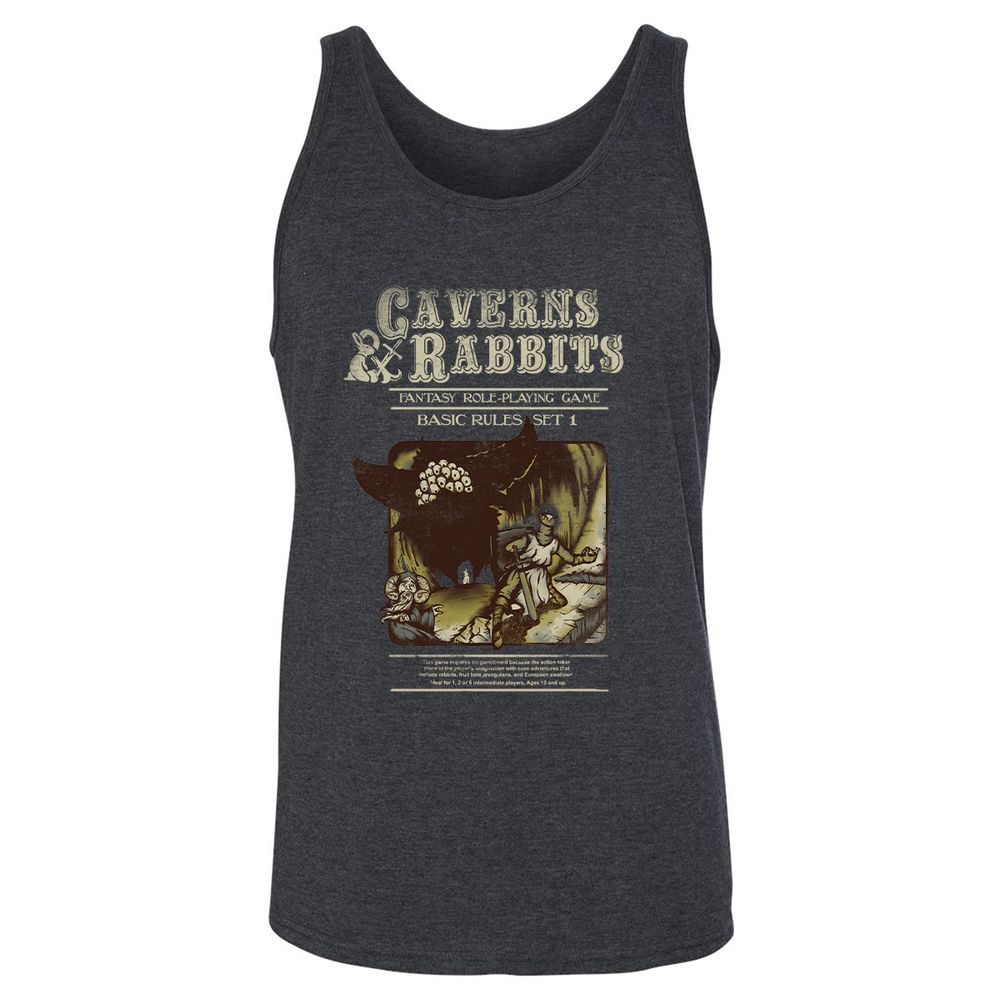 Unisex Jersey Tank - SNZELK49 - Dark Grey Heather - 6