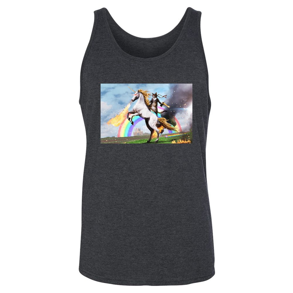 Unisex Jersey Tank - 44BVCE6S - Dark Grey Heather - 6