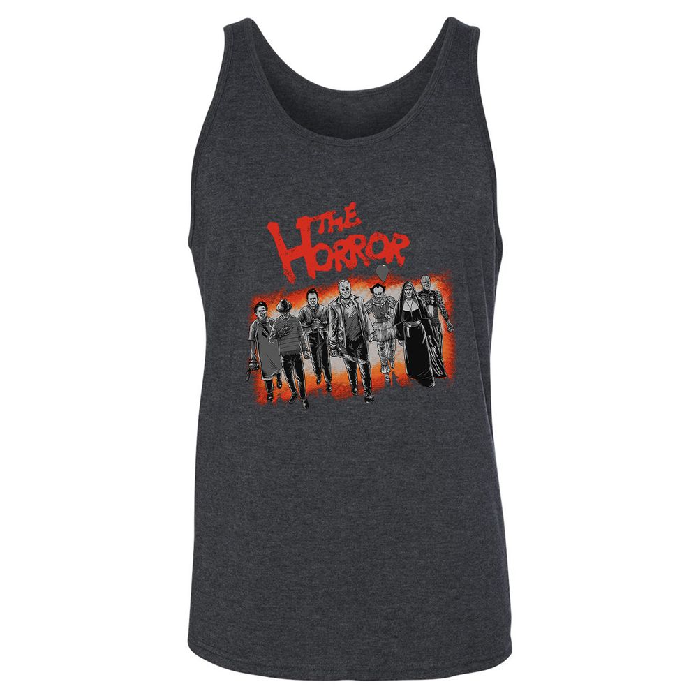 Unisex Jersey Tank - H8HQPAE9 - Dark Grey Heather - 6