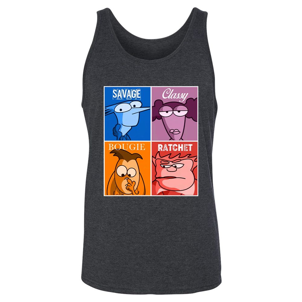 Unisex Jersey Tank - QZVAFXHK - Dark Grey Heather - 6