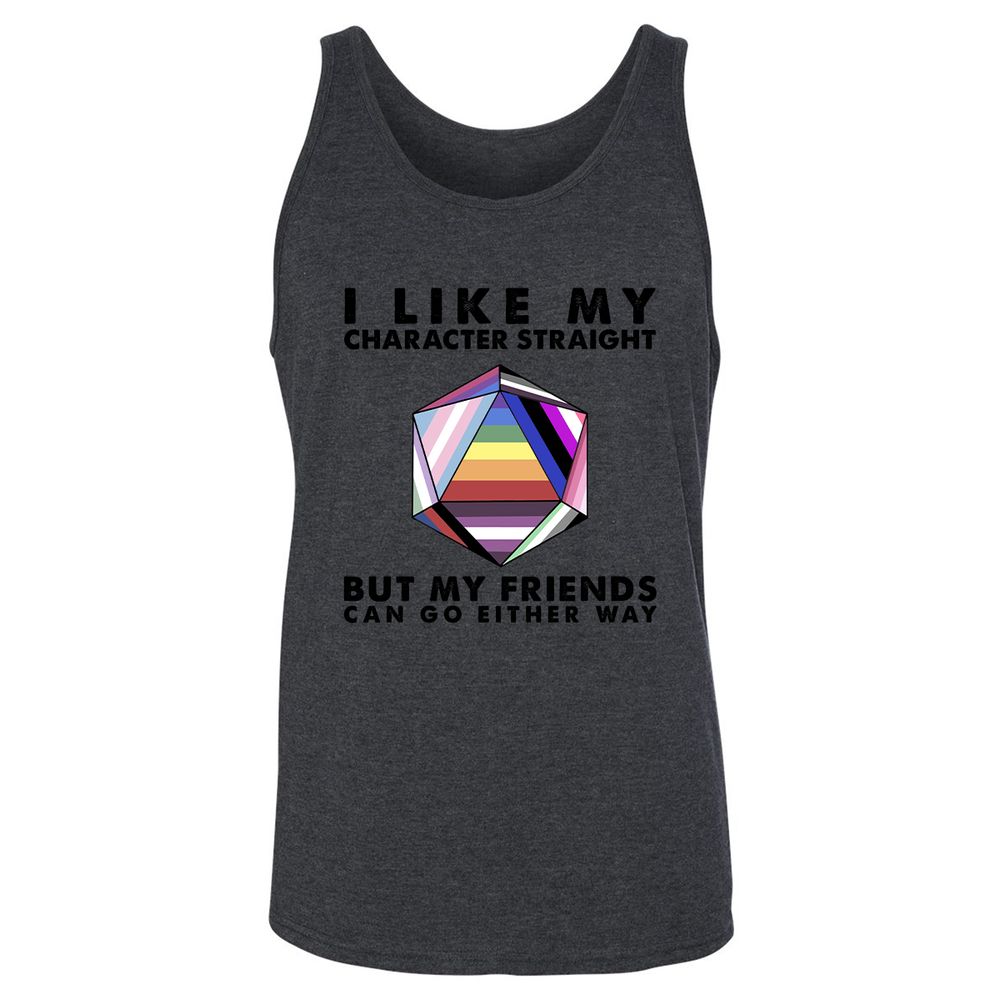 Unisex Jersey Tank - AQKASELD - Dark Grey Heather - 6