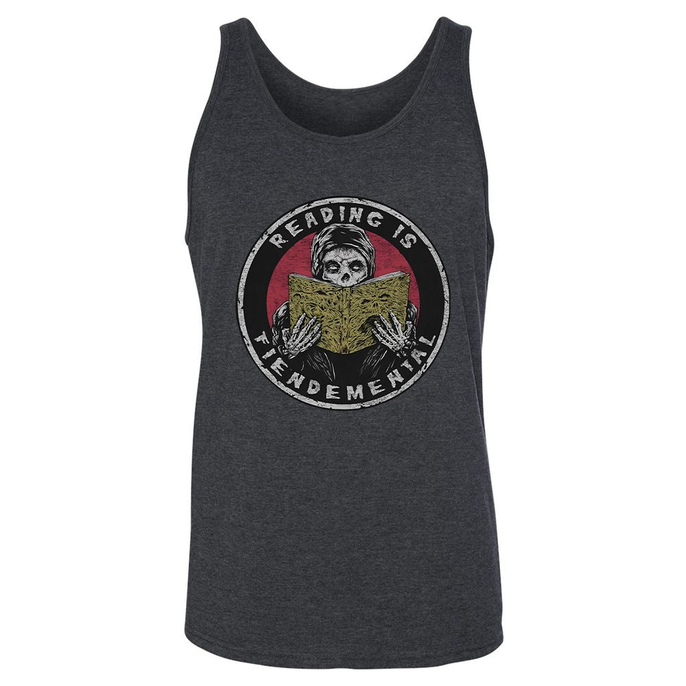 Reading Is Fiendemental - Dark Grey Heather - 6