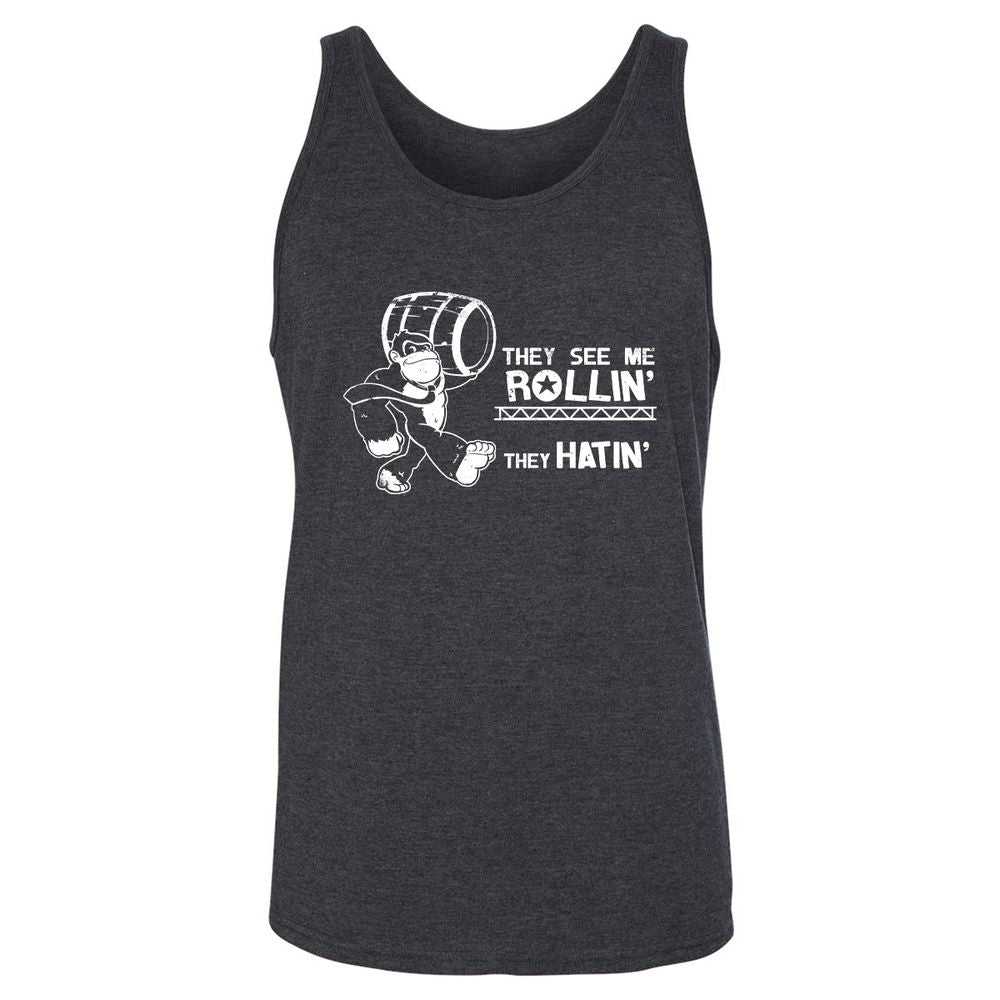 Unisex Jersey Tank - XYZZUSX2 - Dark Grey Heather - 6