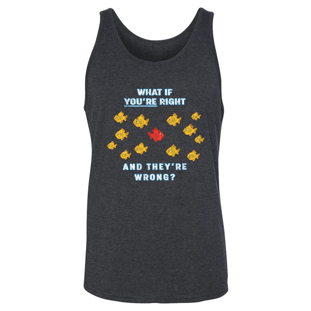 Unisex Jersey Tank - WPNR6KMC - Dark Grey Heather - 6
