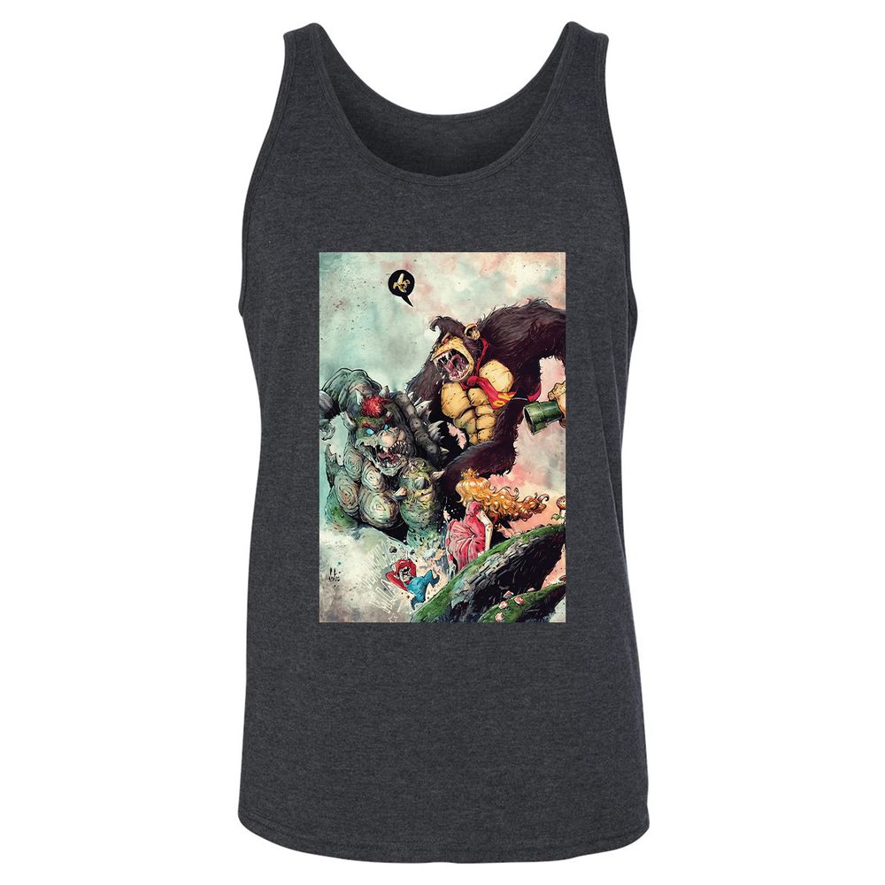 Unisex Jersey Tank - 37AFQHEZ - Dark Grey Heather - 6