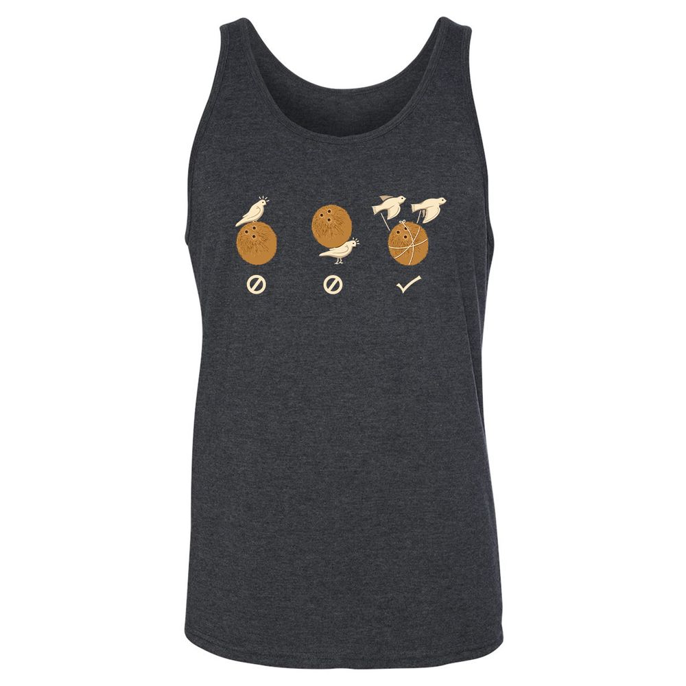 Unisex Jersey Tank - RSDV4GMW - Dark Grey Heather - 6