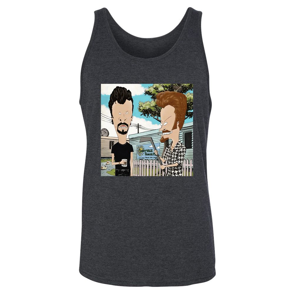 Unisex Jersey Tank - F8Y3M333 - Dark Grey Heather - 6