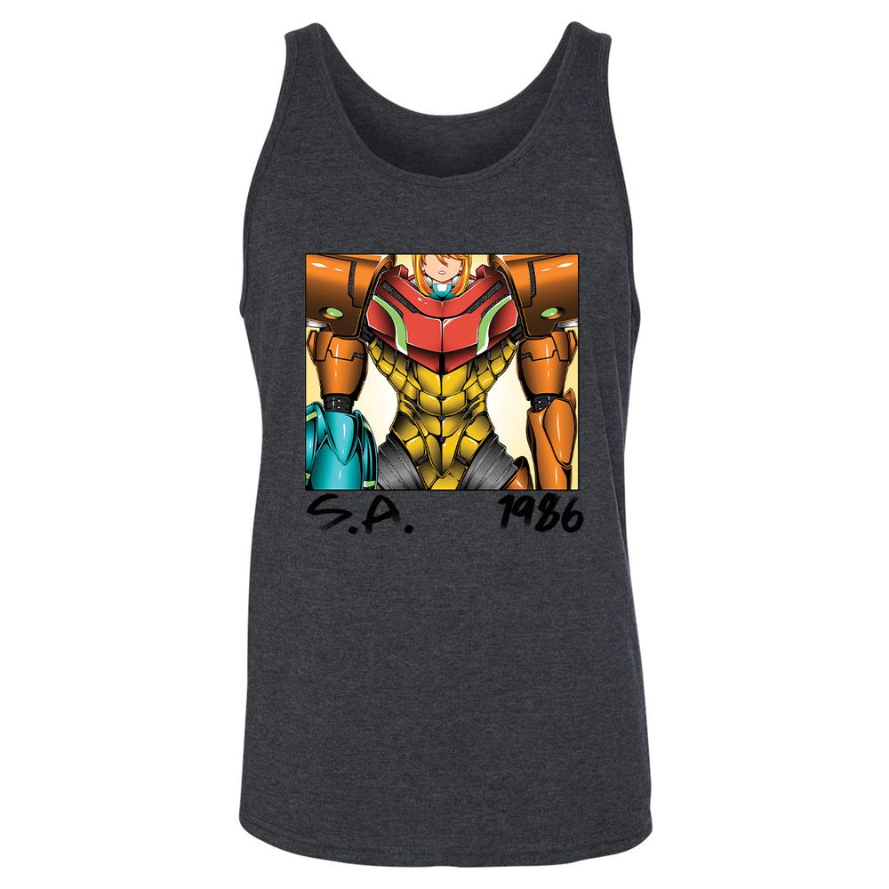 Unisex Jersey Tank - 5D5QZ9D7 - Dark Grey Heather - 6