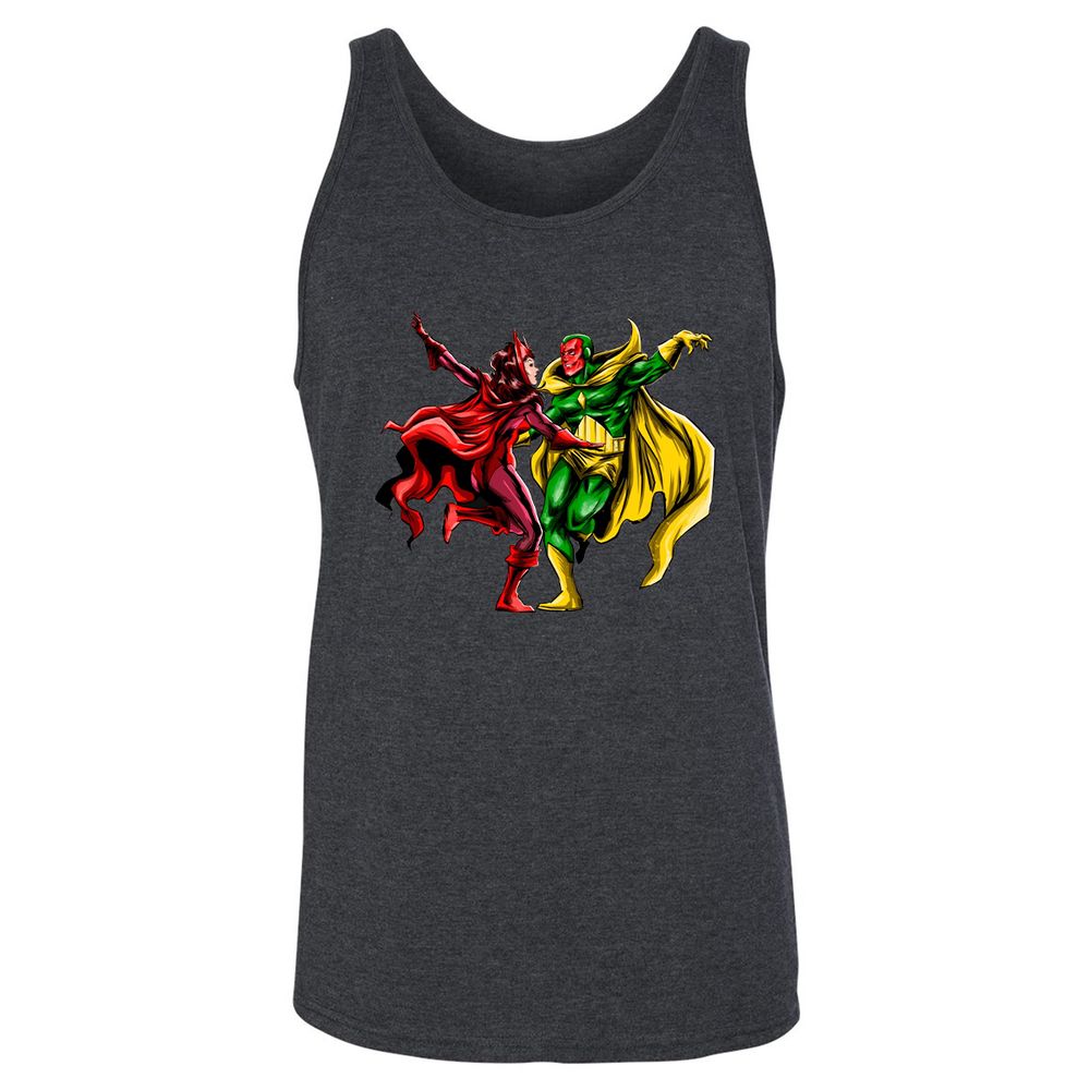 Unisex Jersey Tank - X4K3TELL - Dark Grey Heather - 6