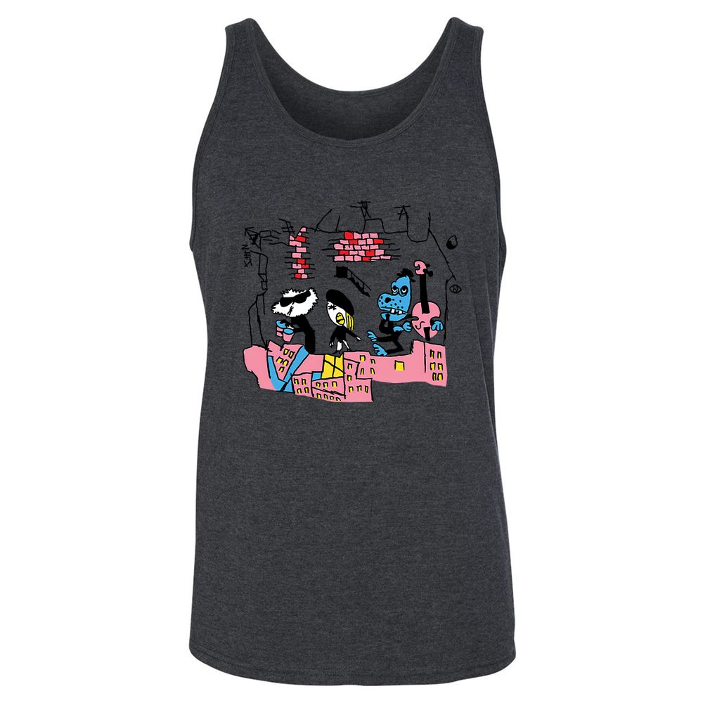 Unisex Jersey Tank - 2KBJ91A2 - Dark Grey Heather - 6