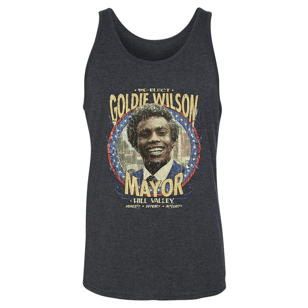 Re-Elect Mayor Goldie Wilson - Dark Grey Heather - 6