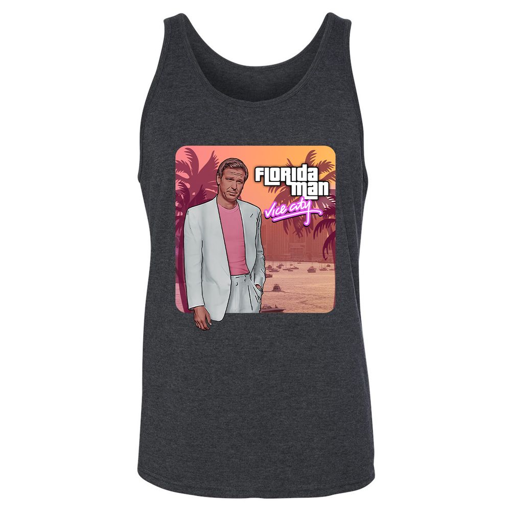 Unisex Jersey Tank - KF4AH61W - Dark Grey Heather - 6