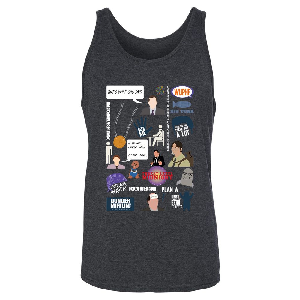 Unisex Jersey Tank - 7S4DZV6B - Dark Grey Heather - 6