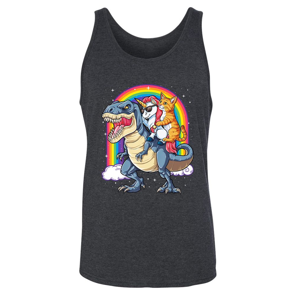 Unisex Jersey Tank - 1S4YRJTR - Dark Grey Heather - 6