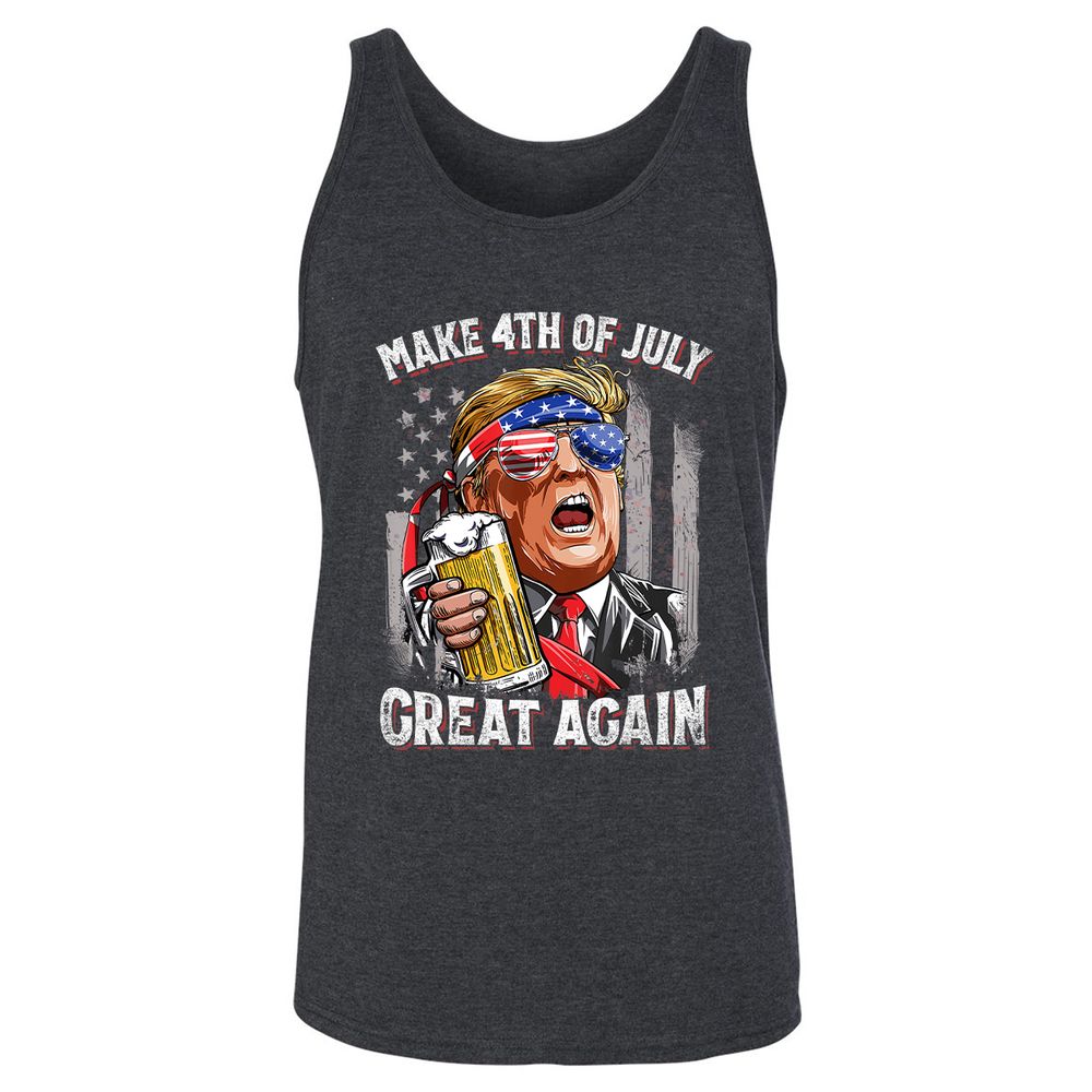 Unisex Jersey Tank - B9C2J87Q - Dark Grey Heather - 6