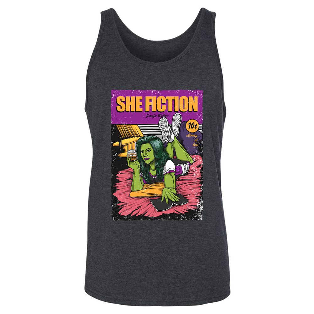 Unisex Jersey Tank - LYQ9JVRV - Dark Grey Heather - 6