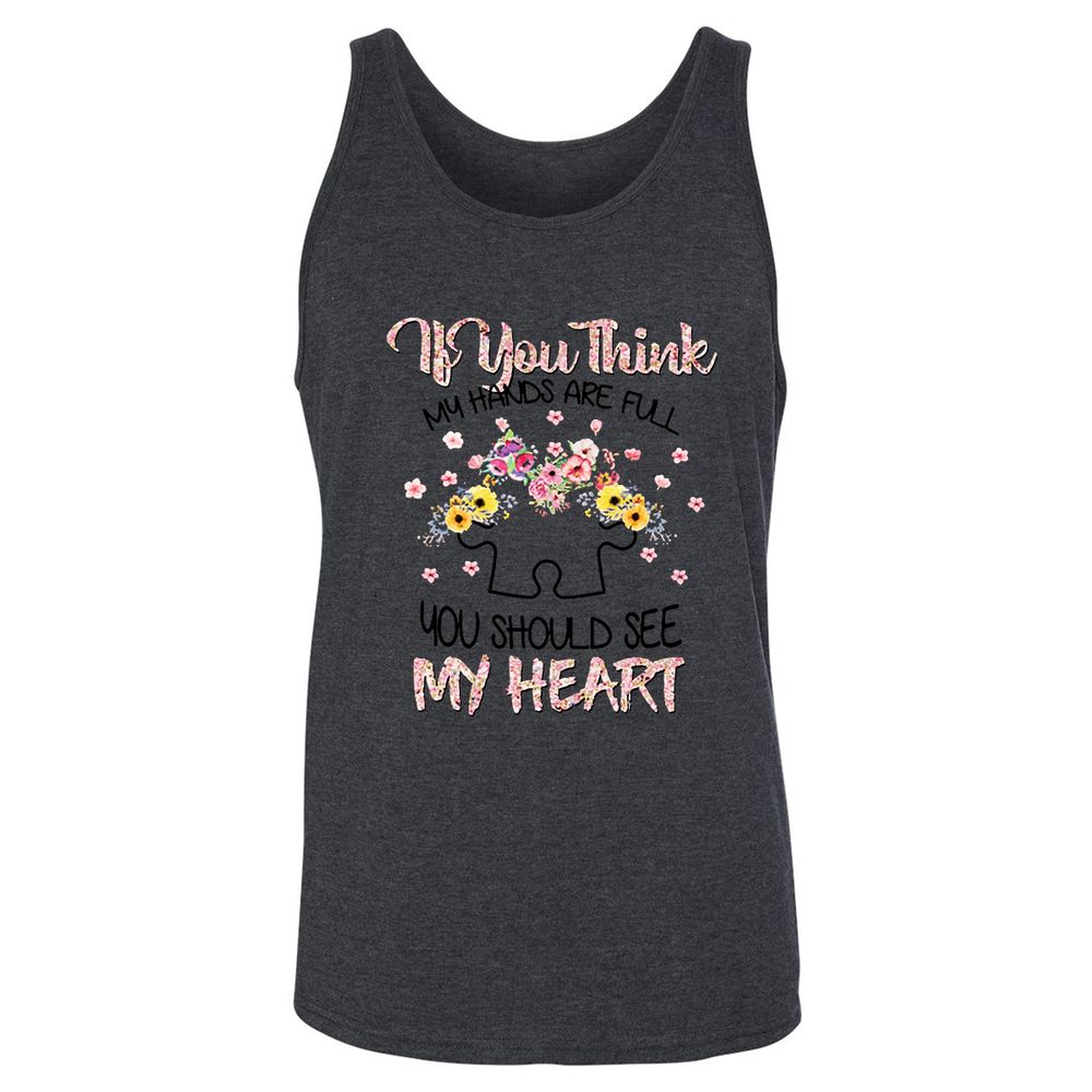 Unisex Jersey Tank - NGTB1BB1 - Dark Grey Heather - 6
