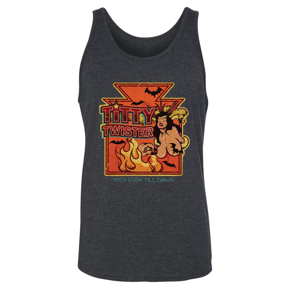 Unisex Jersey Tank - ZNUPU886 - Dark Grey Heather - 6