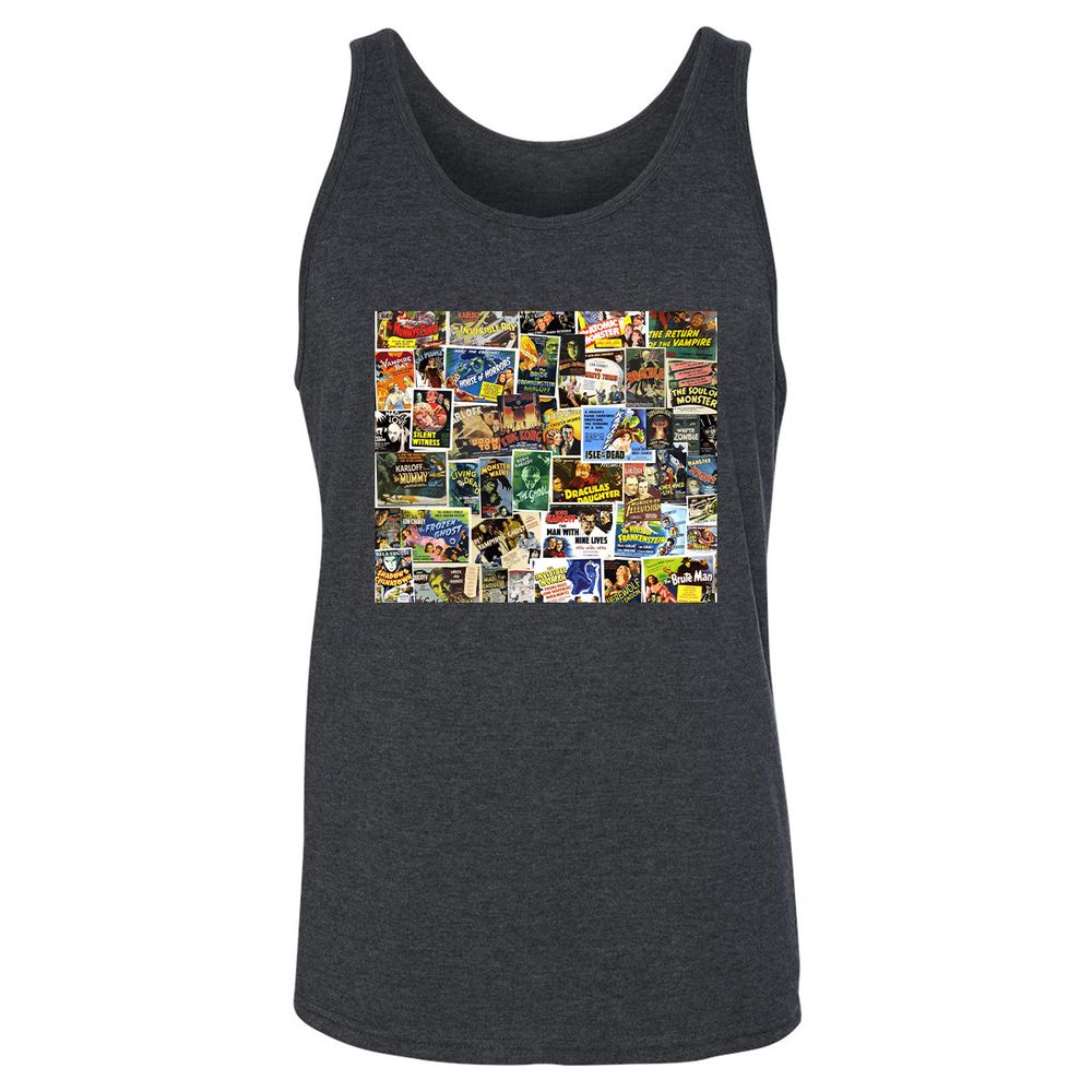 Unisex Jersey Tank - UNFKCKM7 - Dark Grey Heather - 6