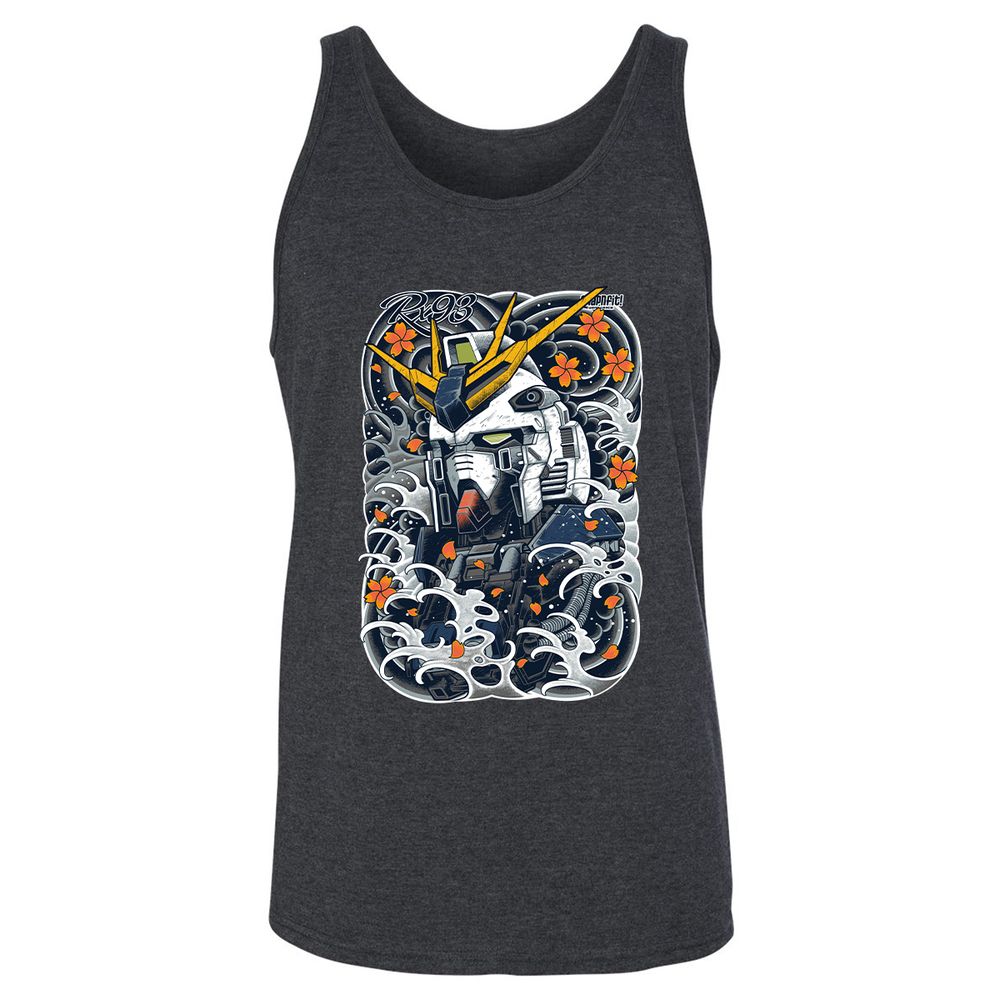 Unisex Jersey Tank - FM2EZGRL - Dark Grey Heather - 6