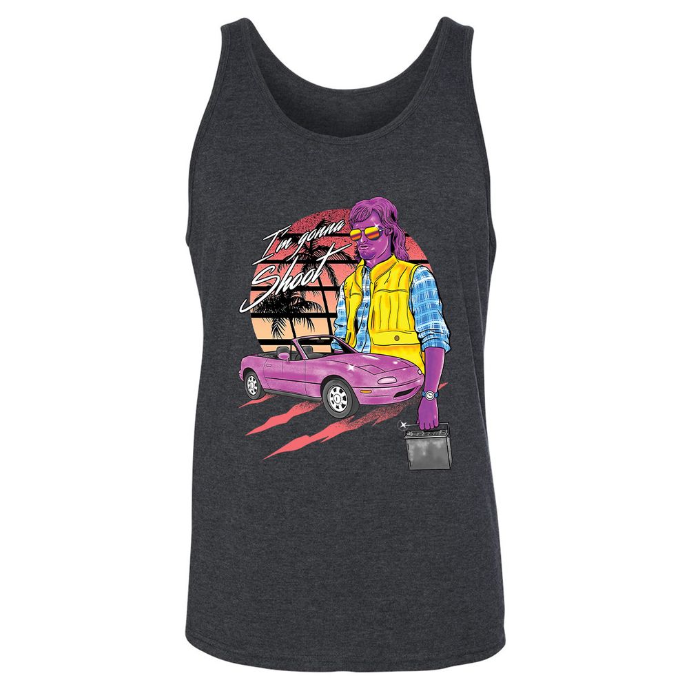 Unisex Jersey Tank - SPALQU54 - Dark Grey Heather - 6