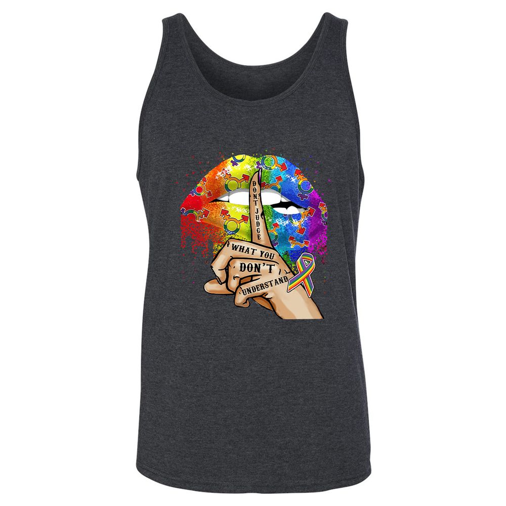 Unisex Jersey Tank - 6V3L7DPP - Dark Grey Heather - 6