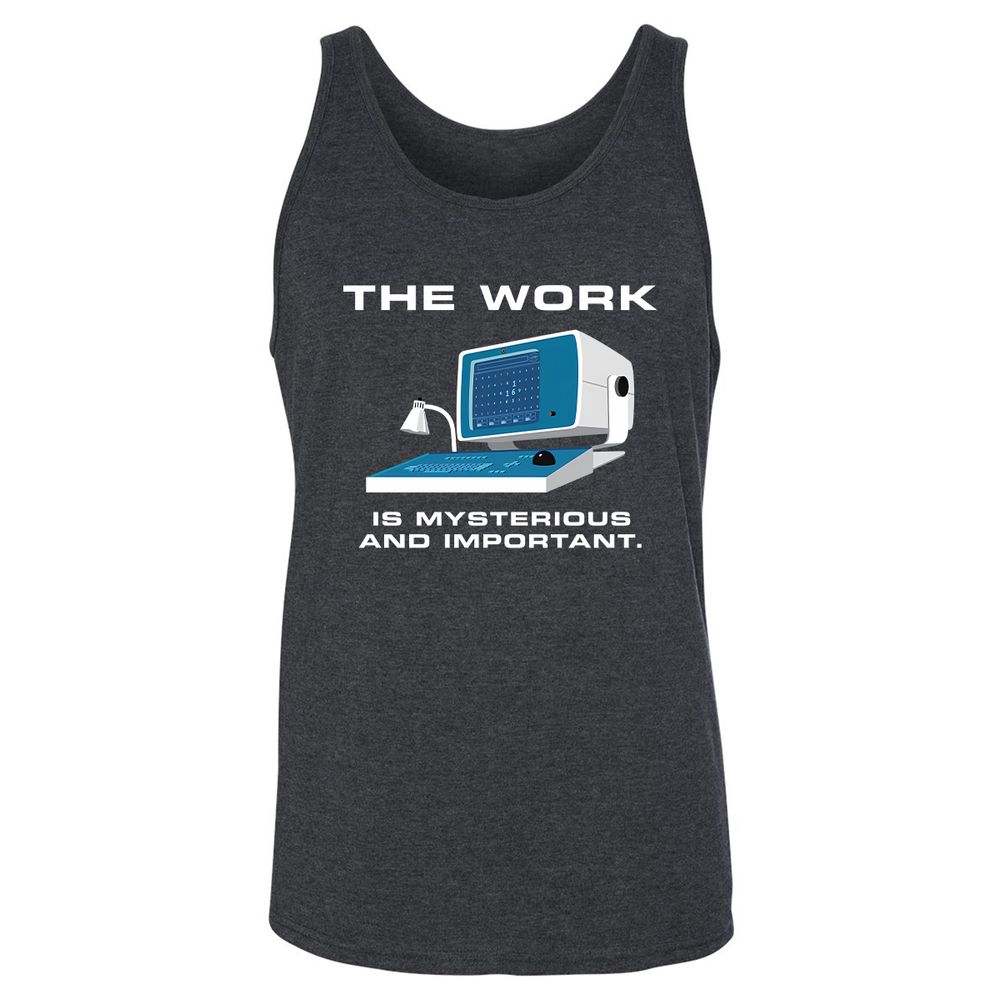 Unisex Jersey Tank - PLSSR7KB - Dark Grey Heather - 6