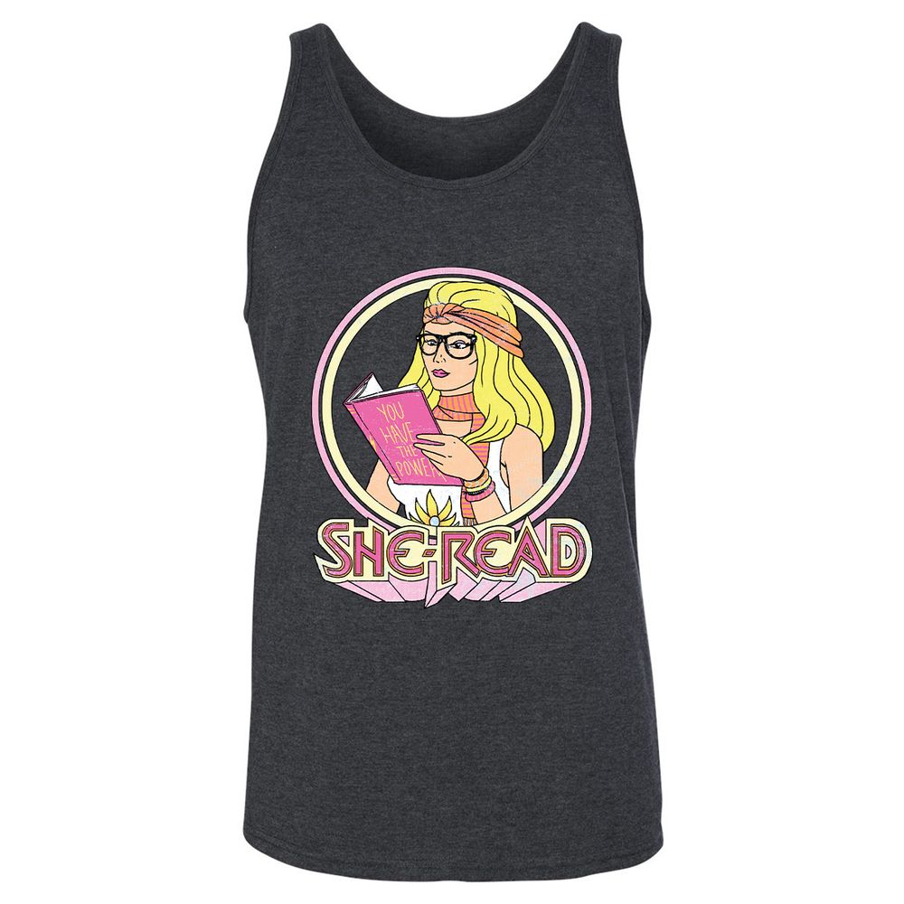 Unisex Jersey Tank - H4HVDUE5 - Dark Grey Heather - 6