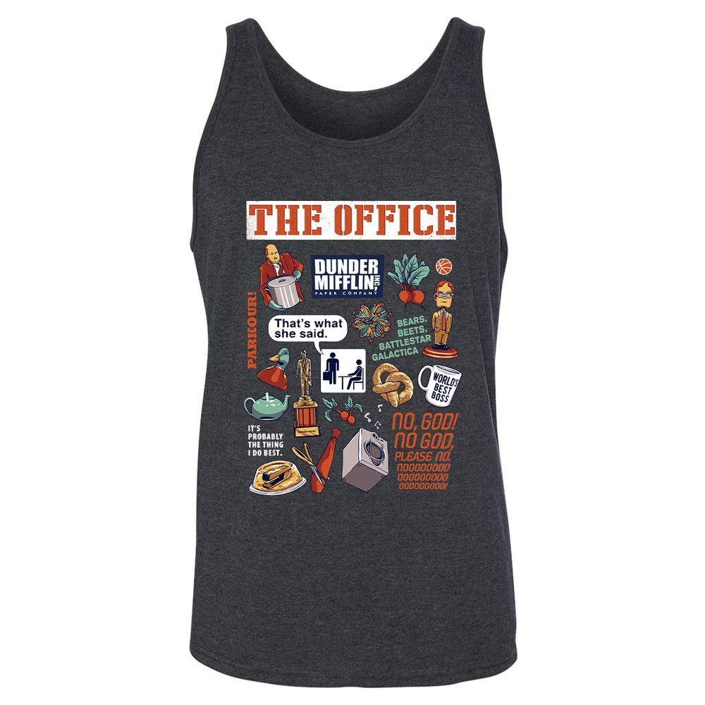 Unisex Jersey Tank - 2VHKHKPK - Dark Grey Heather - 6